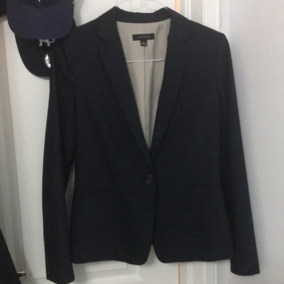 Ann Taylor Jackets & Blazers - NWOT  ANN TAYLOR NAVY PINSTRIPE BLAZER